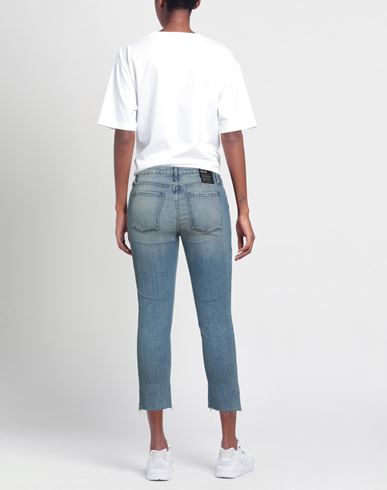 Woman Jeans Blue Size 30 Cotton, Elastane