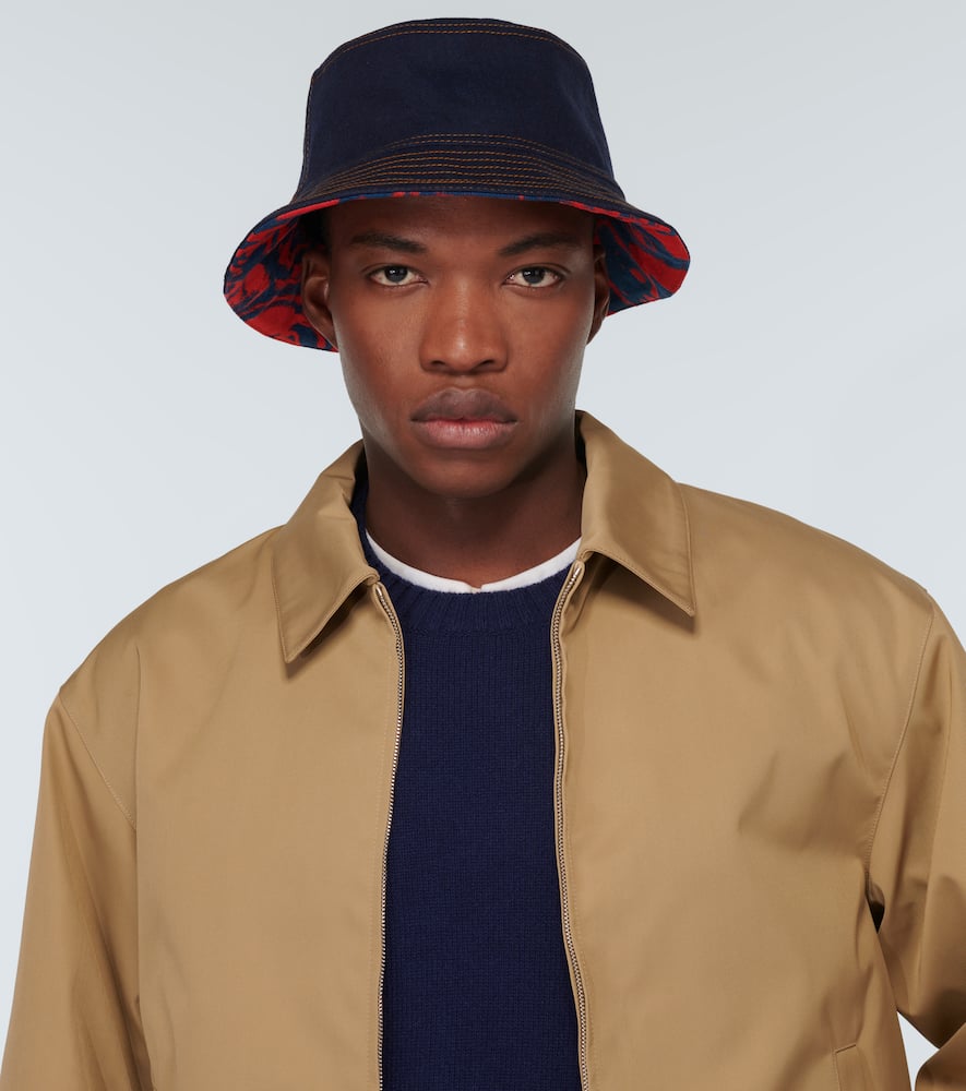 Denim bucket hat