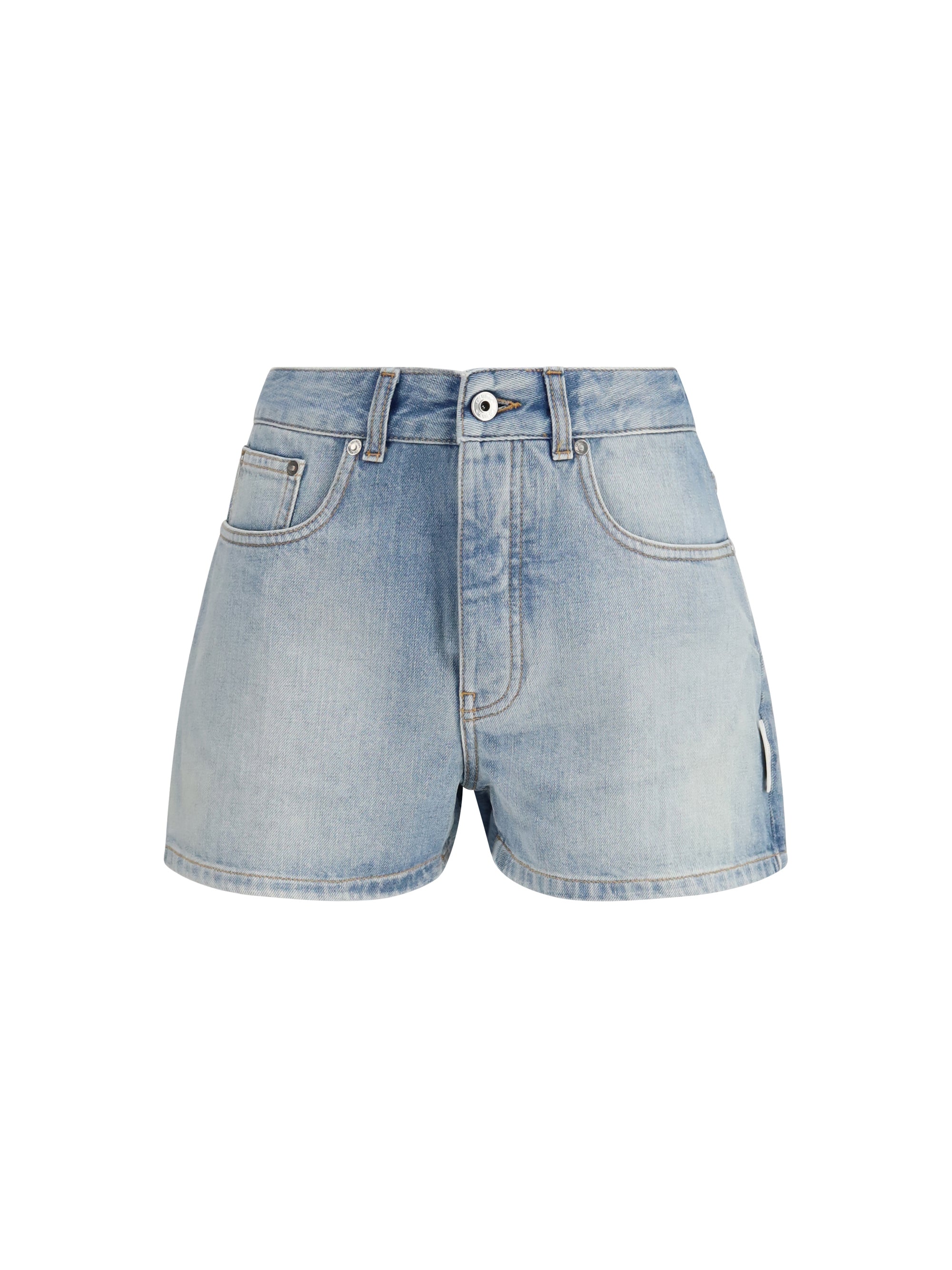 Doll Denim Shorts — White