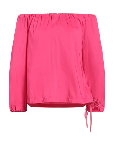 Woman Top Fuchsia Size 10 Cotton, Polyamide, Elastane