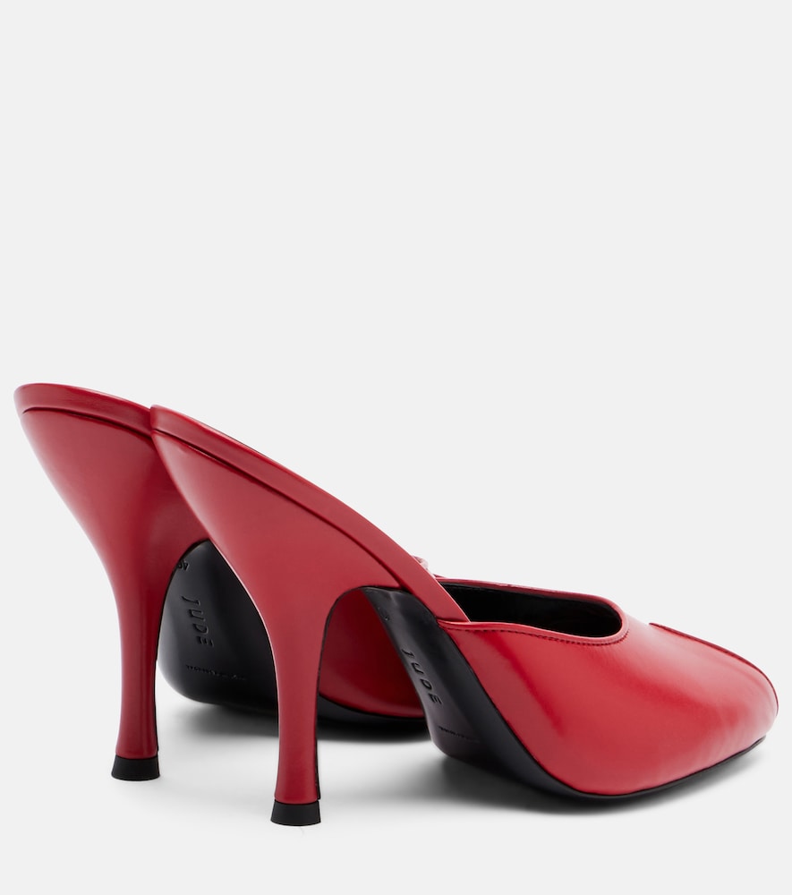 Date leather mules