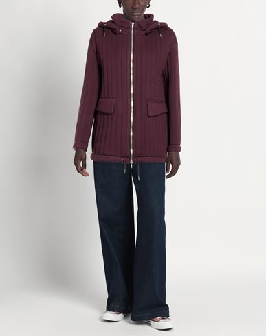 Woman Coat Plum Size 4 Viscose