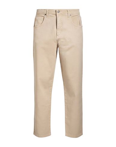 Man Jeans Beige Size 38 Cotton