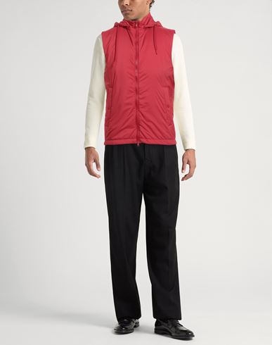 Man Vest Red Size 38 Polyamide