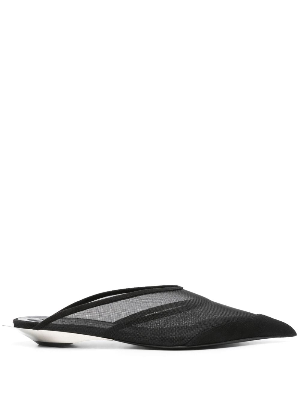 40mm Fang mules - Black