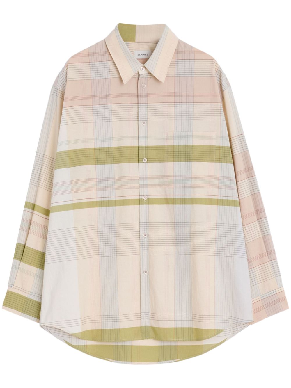 LEMAIRE checked shirt - Neutrals
