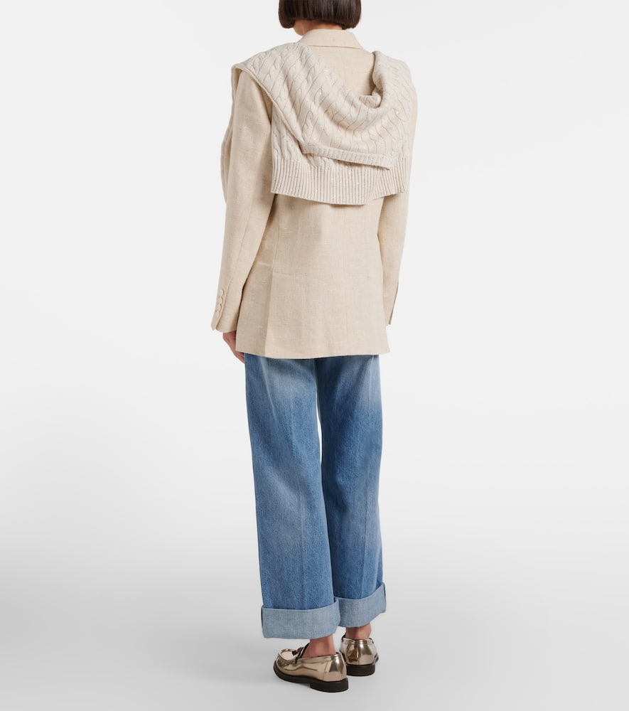 Logo wide-leg jeans