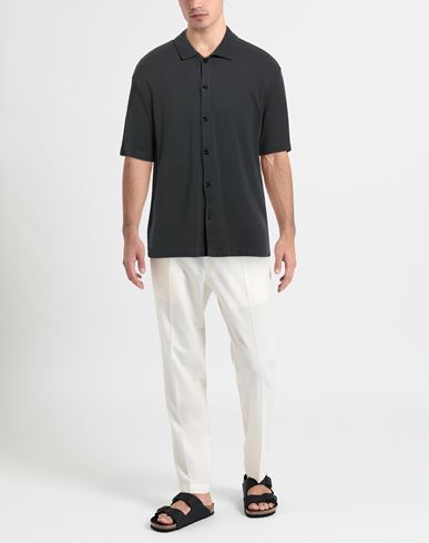Man Shirt Charcoal Size L Cotton