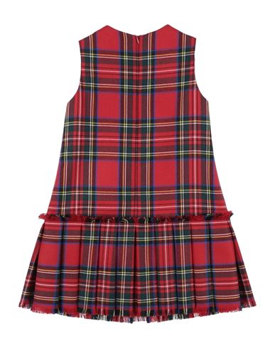 Kid Girl Kids' dress Red Size 11 Virgin Wool