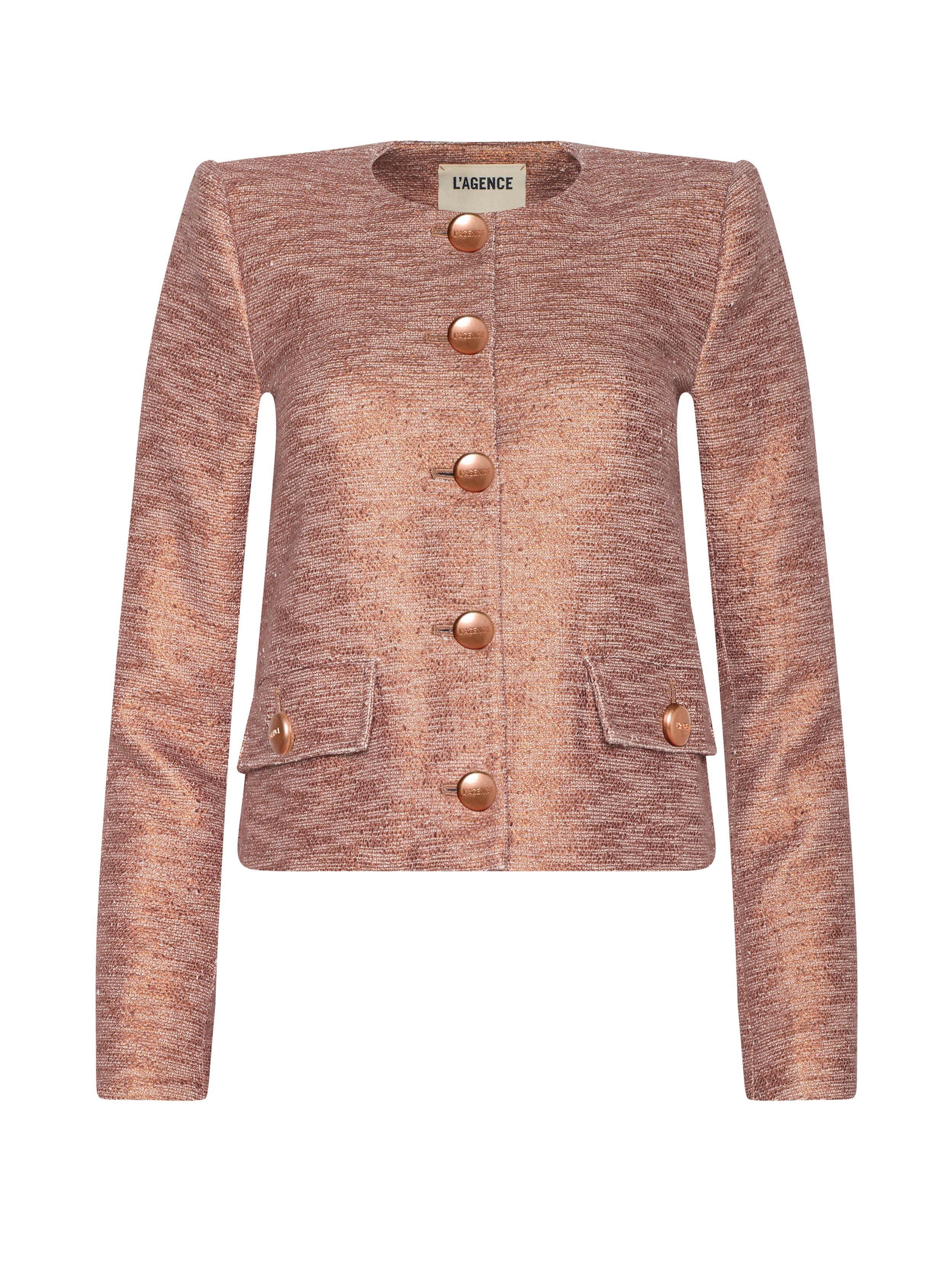 Zell Tweed Jacket In Light Auburn