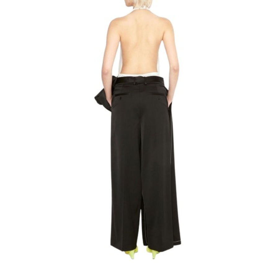 Ladies Off White Chain-Link Halterneck Top