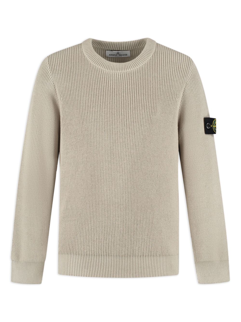 Compass-badge sweater - Neutrals