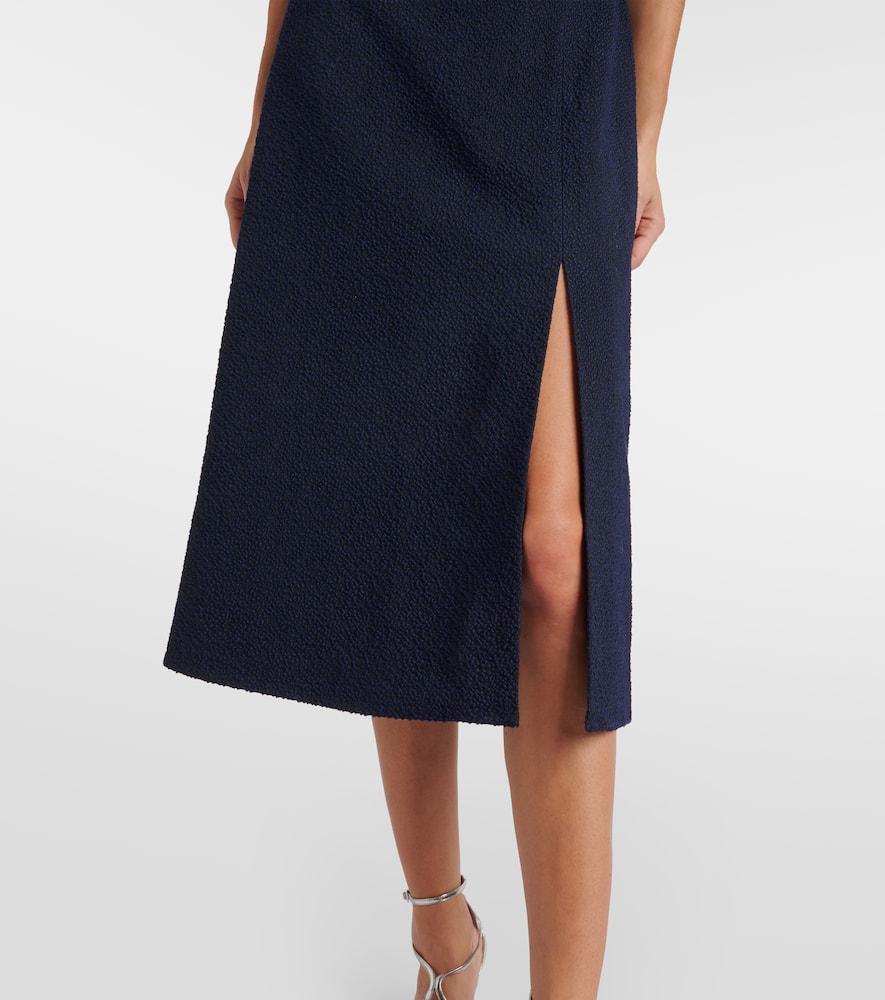 Pinah cotton-blend bouclé midi dress