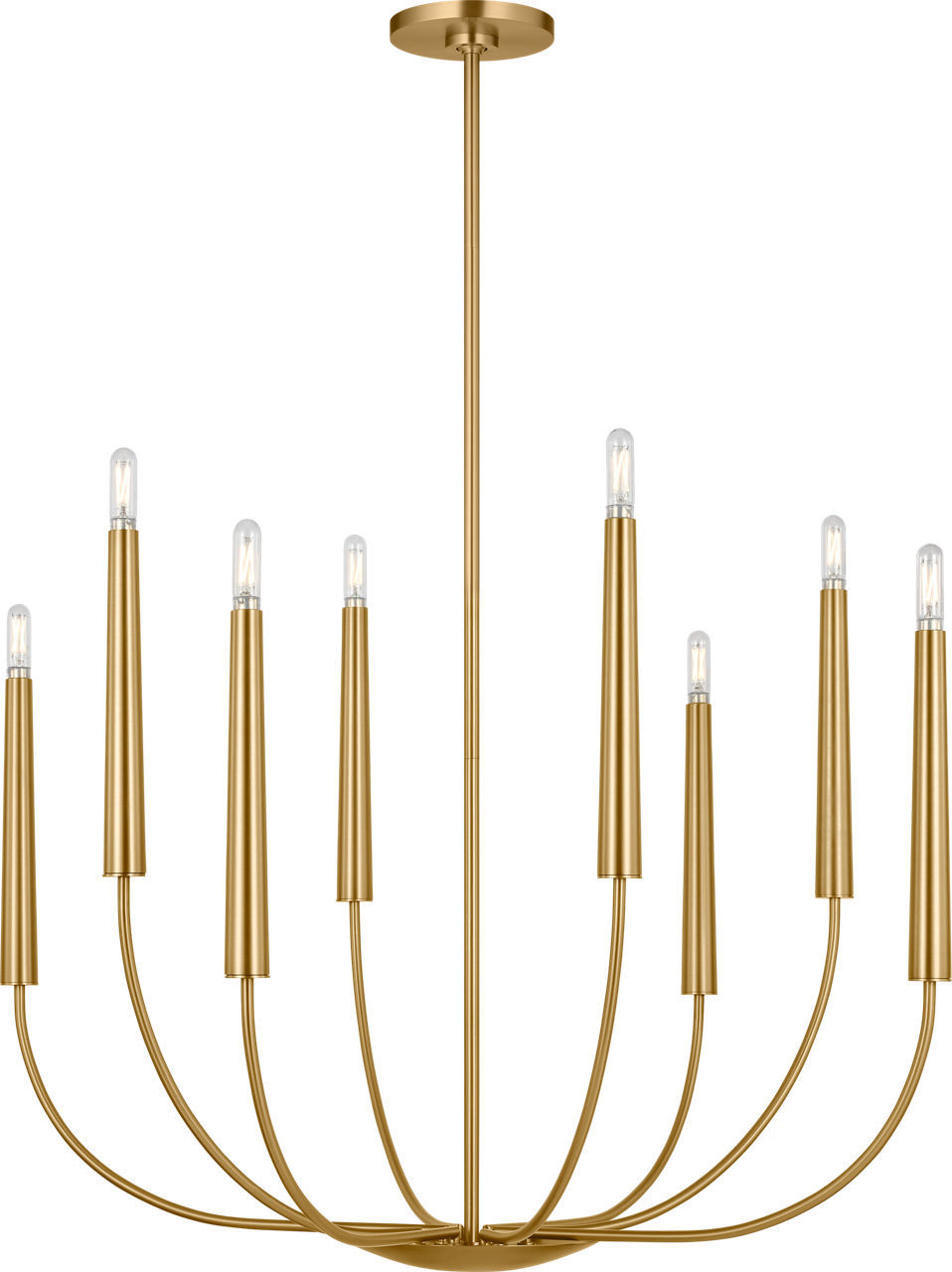 Burnished Brass Burnished Brass Chandelier from the Lois Collection