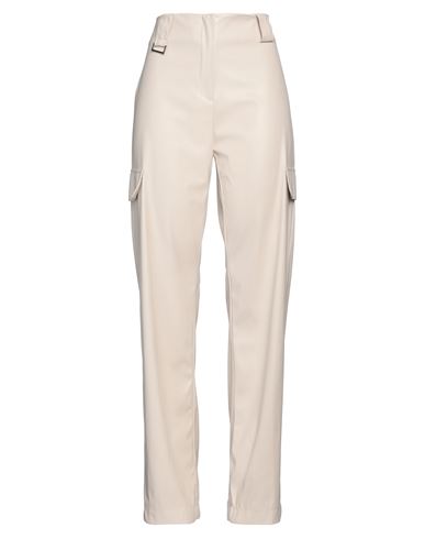 Woman Pants Ivory Size 4 Polyester, Polyurethane