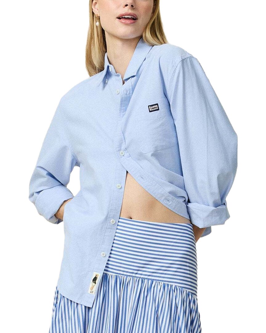 Poplin Pinstripe Top