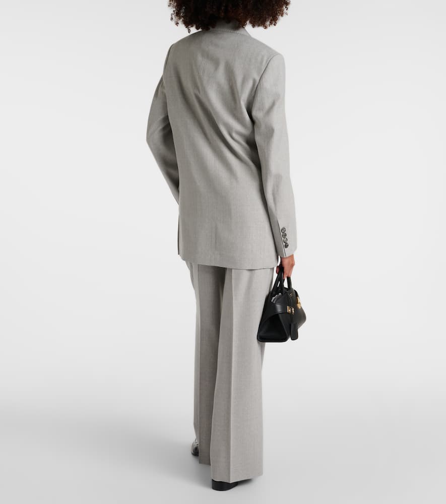 Double-breasted wool blazer