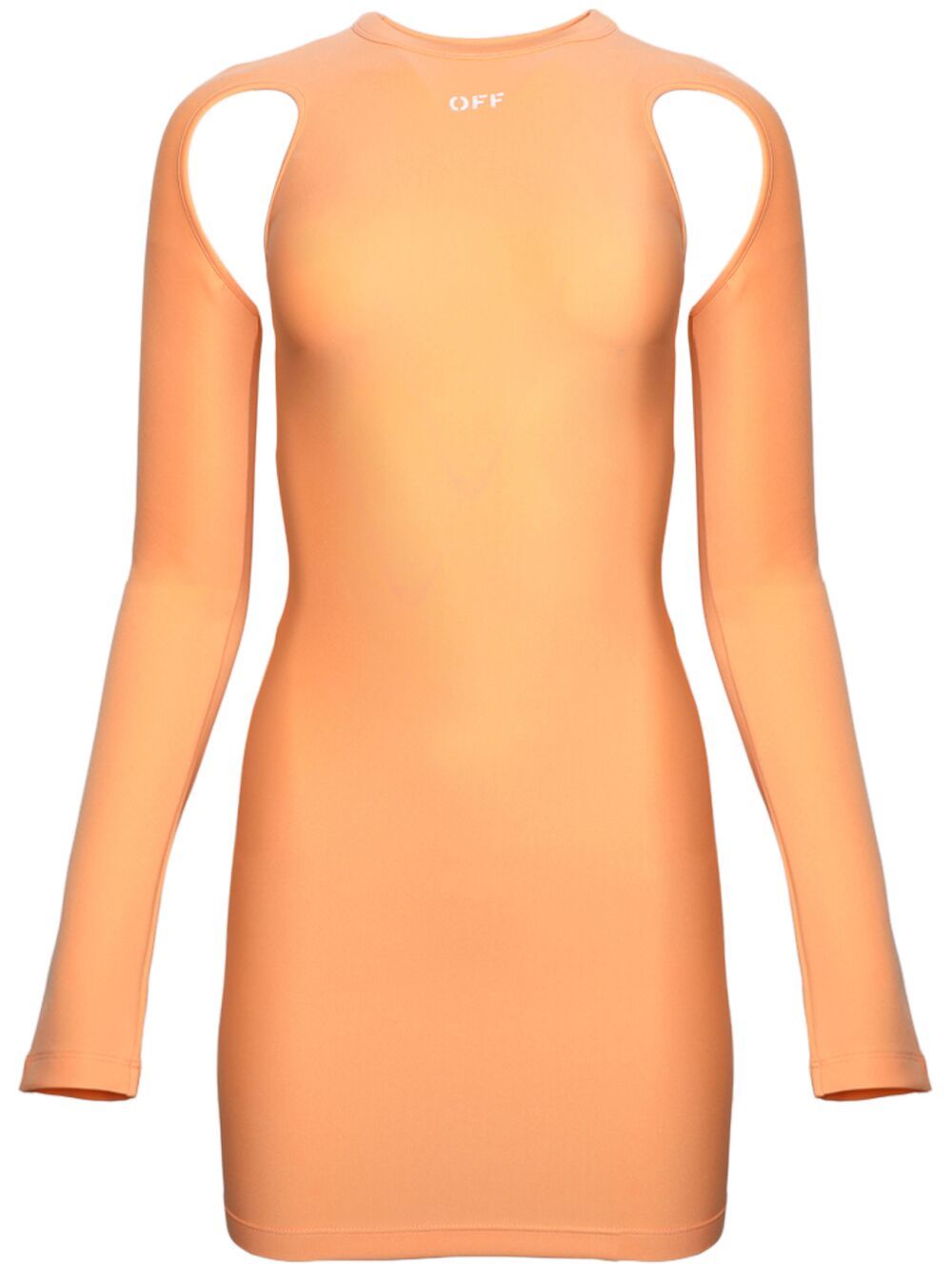 Sleek cut-out minidress - Orange