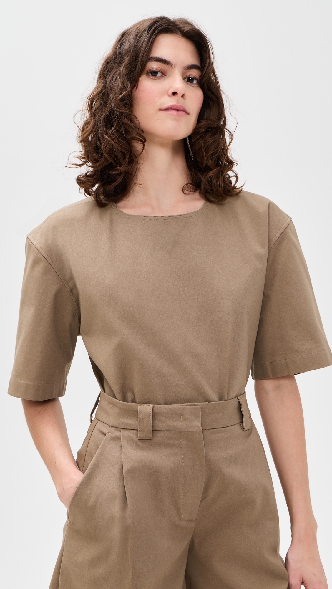 Dean Gabardina Top Cognac