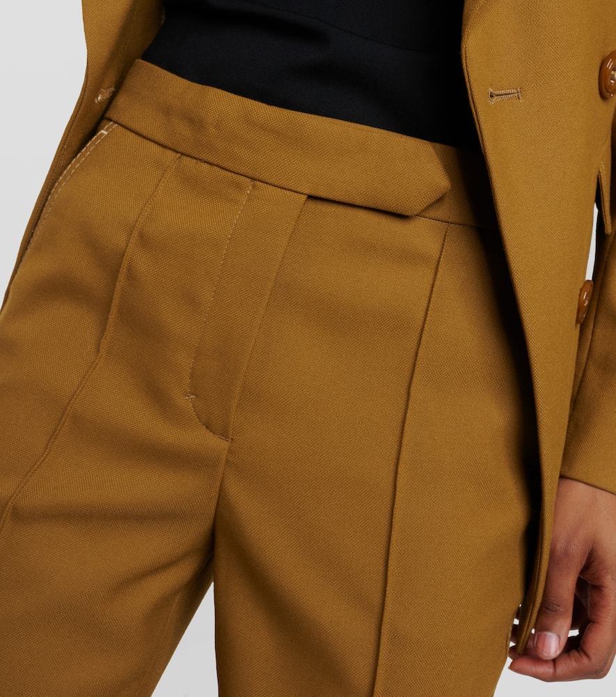 High-rise wide-leg pants