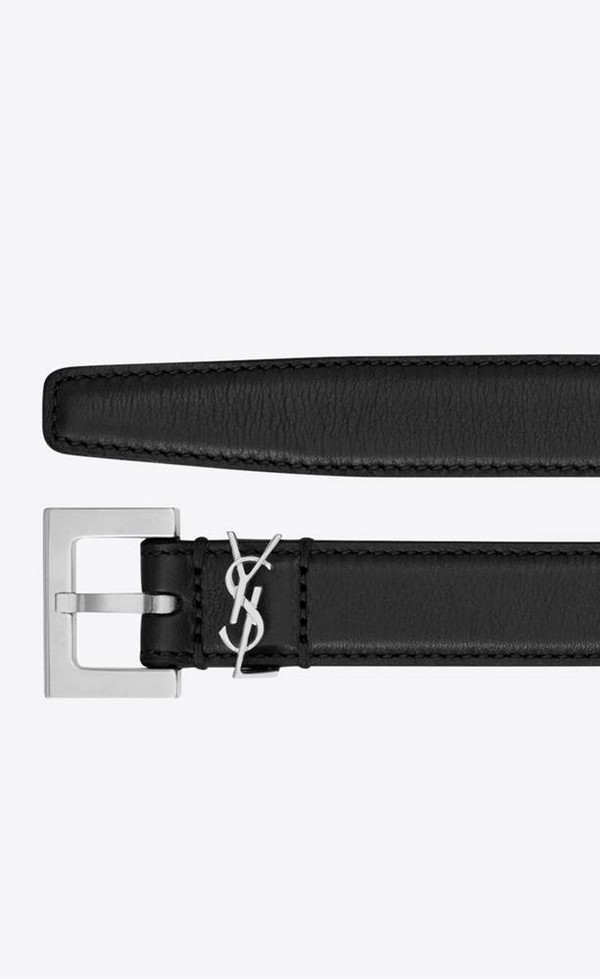Monogram square-buckle belt