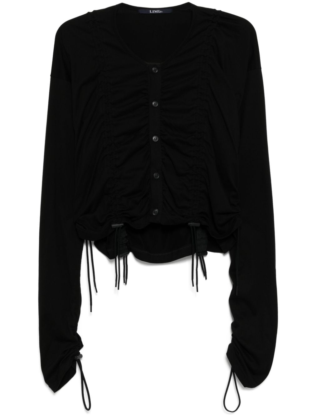 Elasticated cardigan - Black