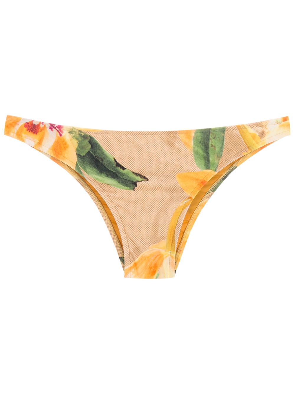 Vic floral-print bikini bottoms - Yellow