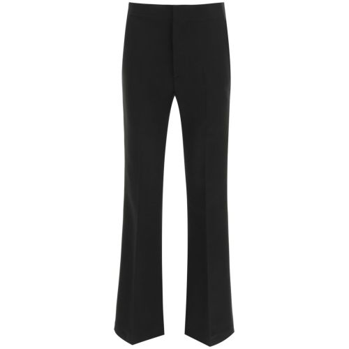 Asymmetric-hem belted blazer - Black