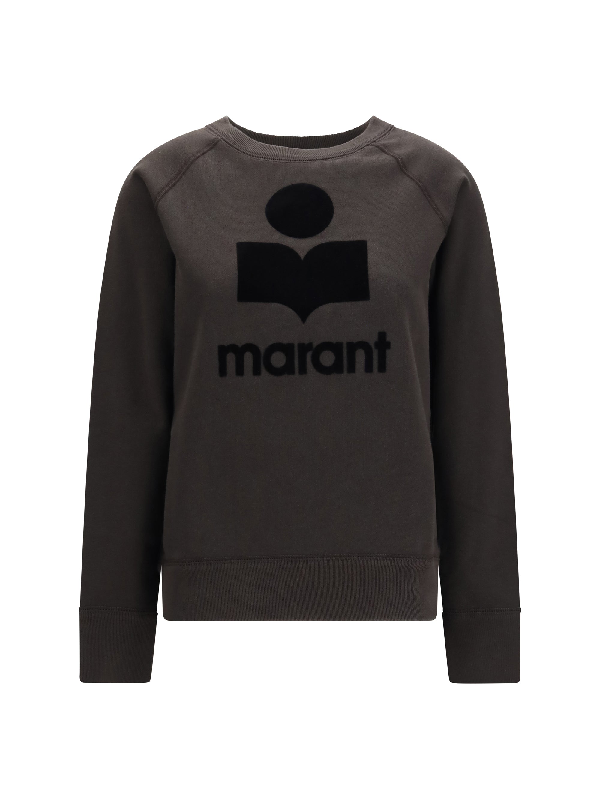 Logo-Print Cotton Sweatshirt — Black