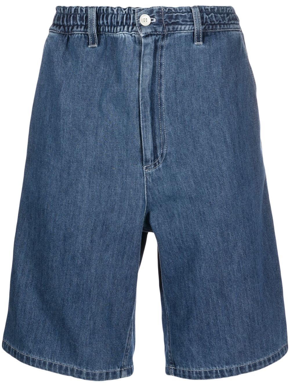 Denim cotton shorts - Blue