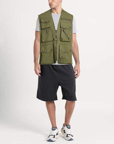 Man Vest Military green Size L Cotton, Nylon