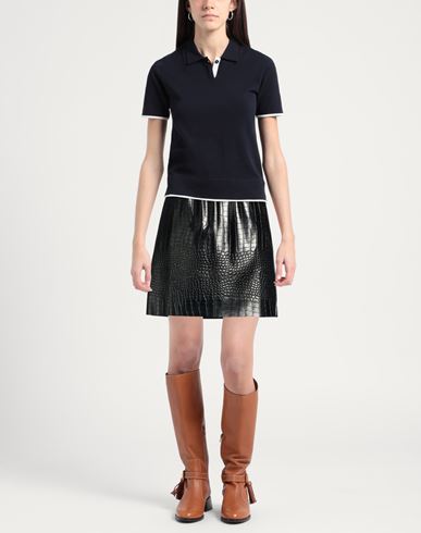Woman Mini skirt Black Size S Polyurethane, Polyester