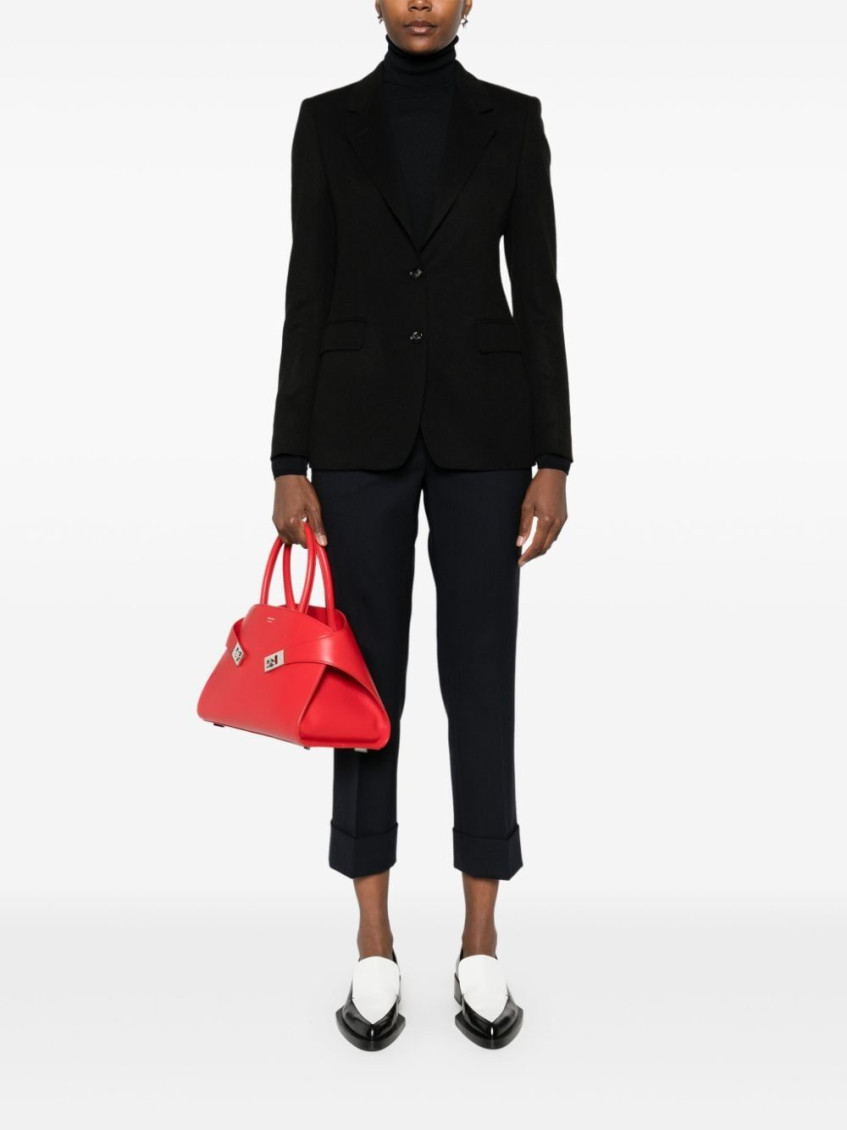 Navy Blue Cropped Trousers
