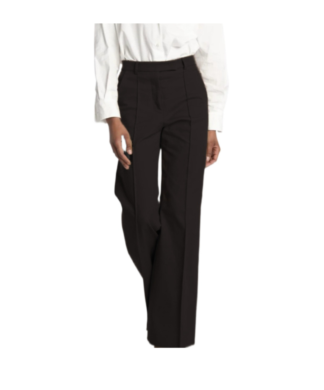 Belted casual pants