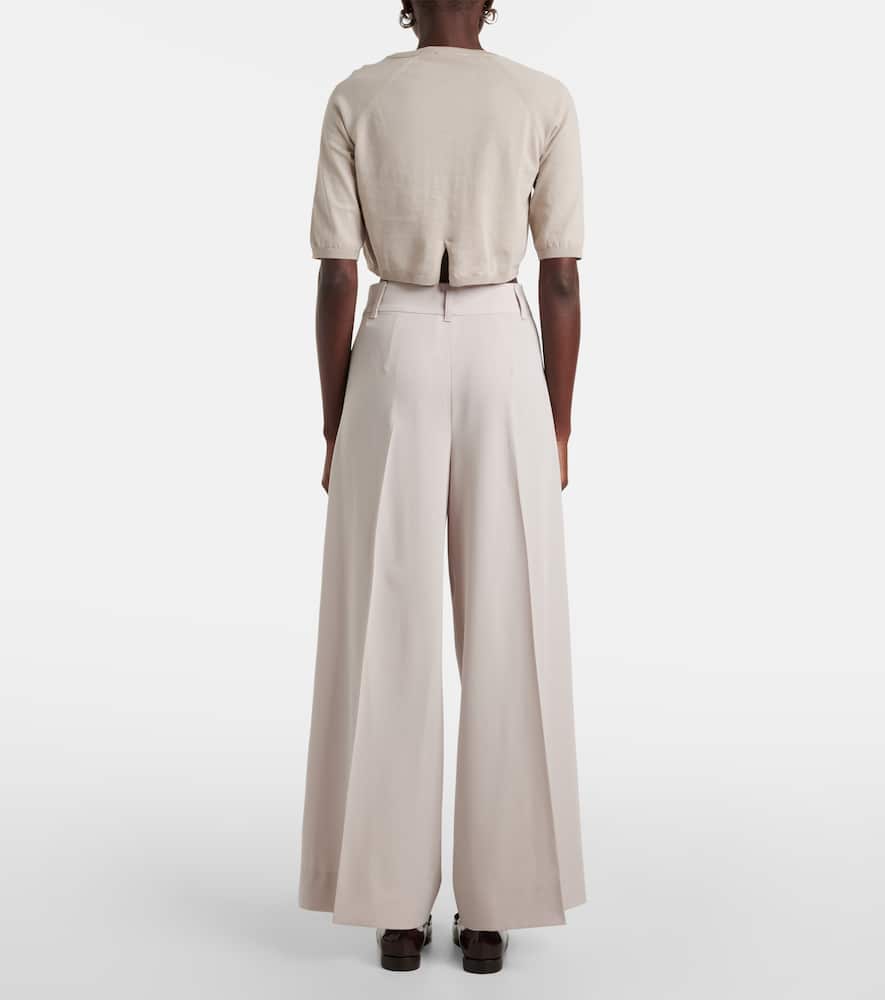 Nichols wool wide-leg pants
