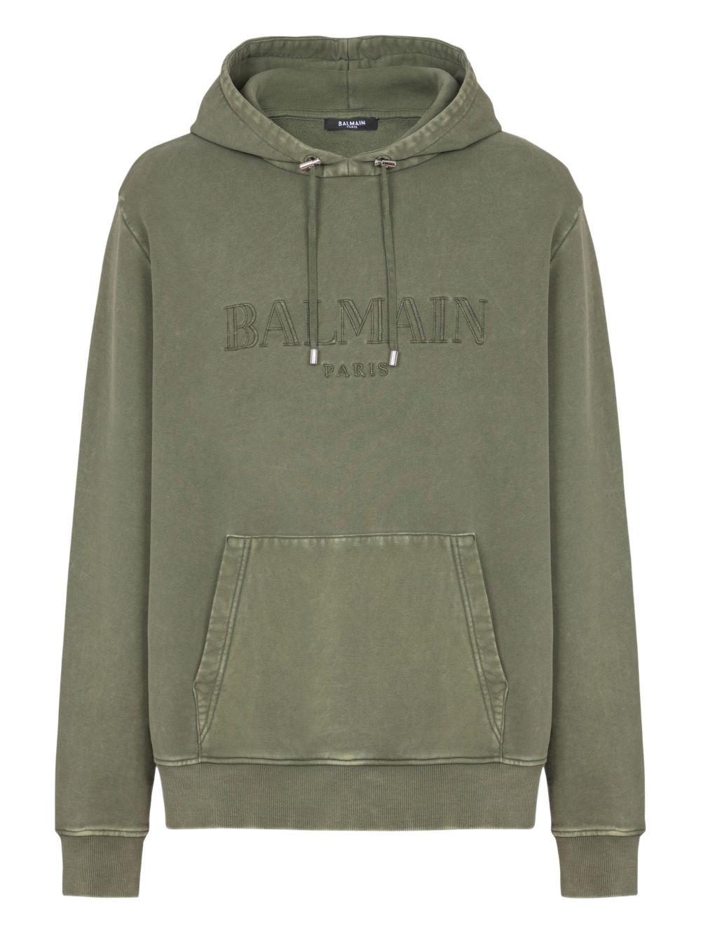 Logo-embroidered hoodie - Grey