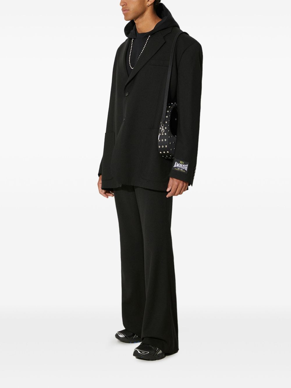 Wool trousers - Black