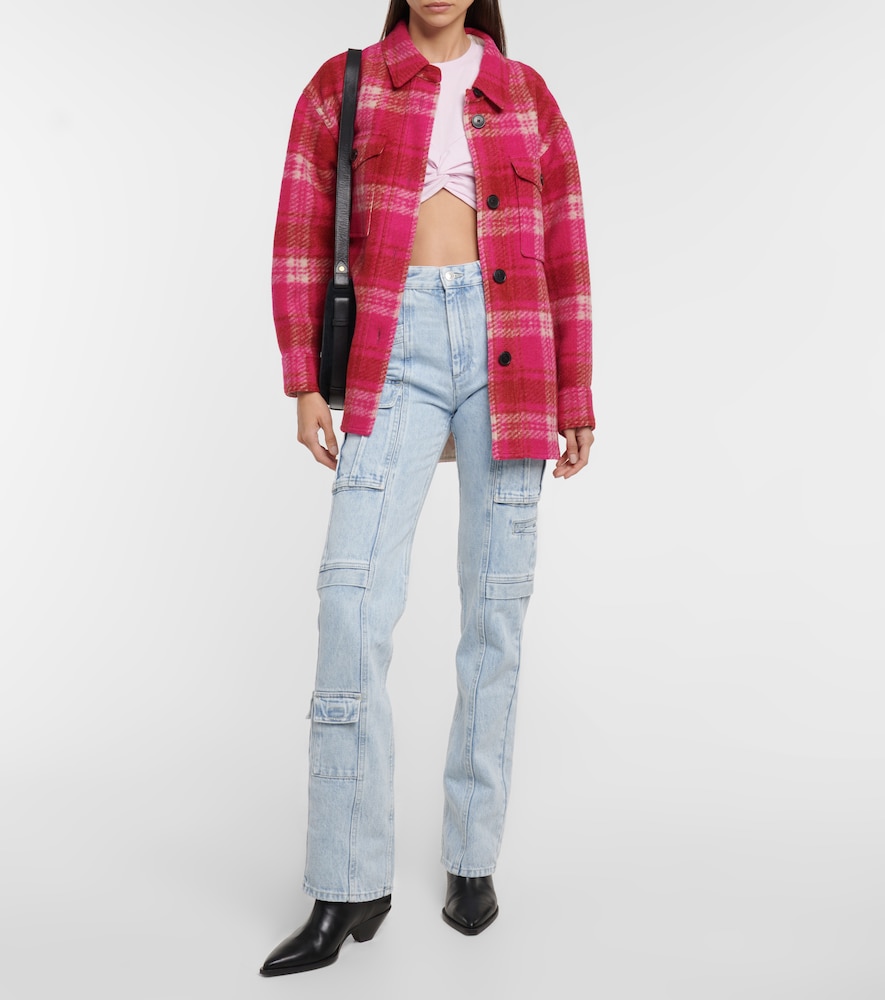 Isabel Marant Zineae cotton jersey crop top