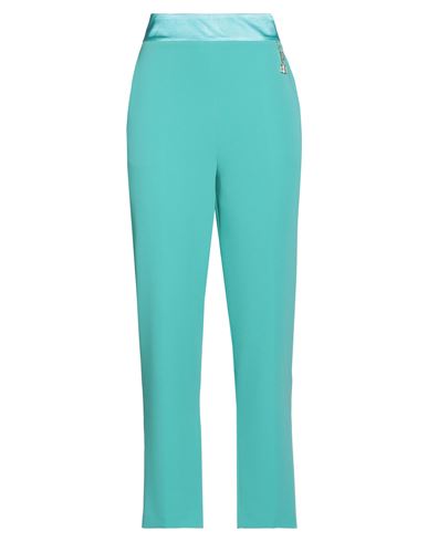 Woman Pants Turquoise Size 6 Polyester, Elastane