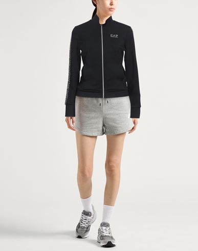 Woman Sweatshirt Black Size L Polyester, Modal, Elastane