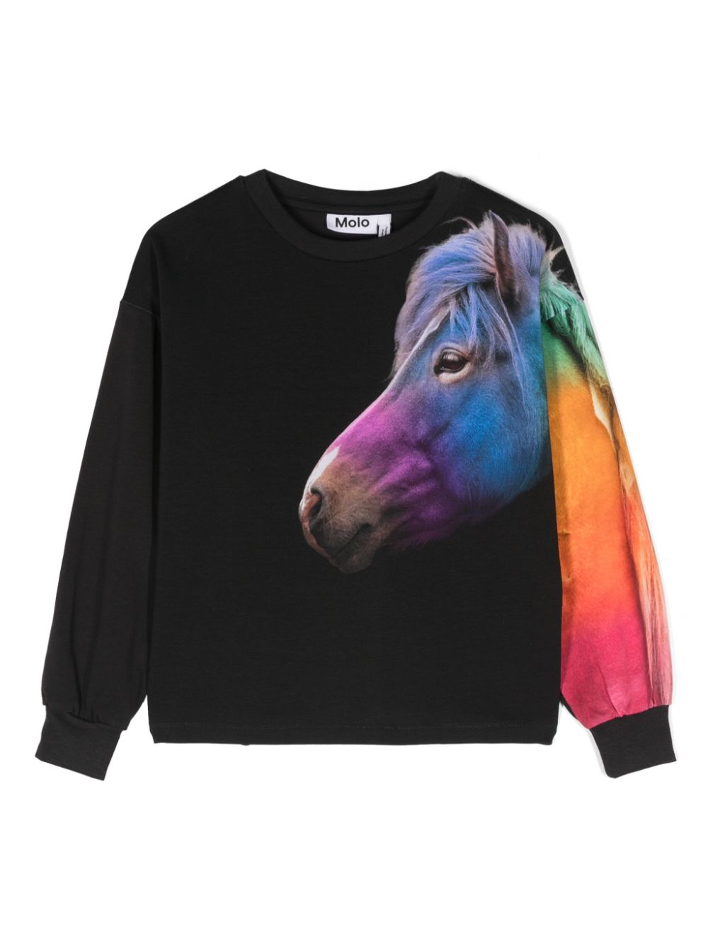 Reniza horse-print sweatshirt - Black