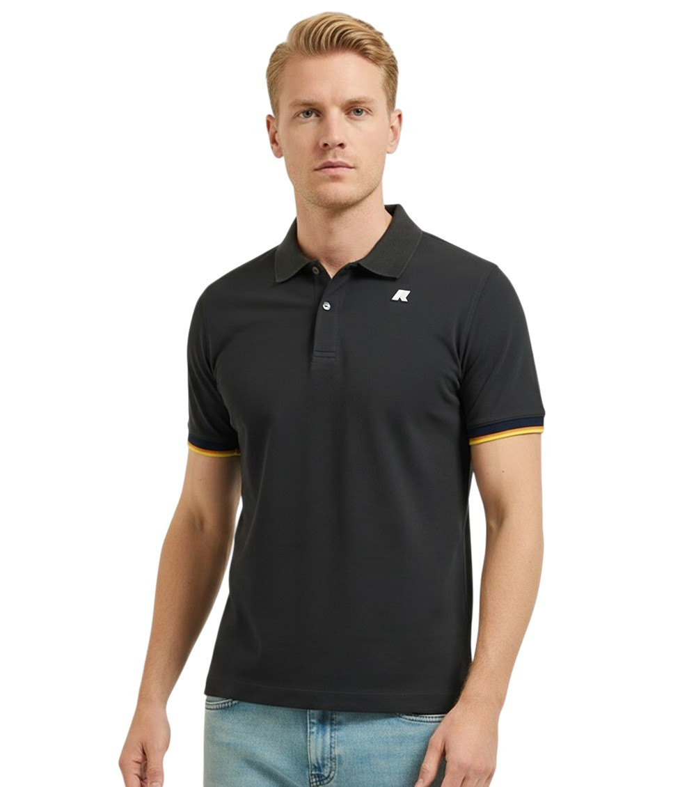 Black Shirt Collar Polo