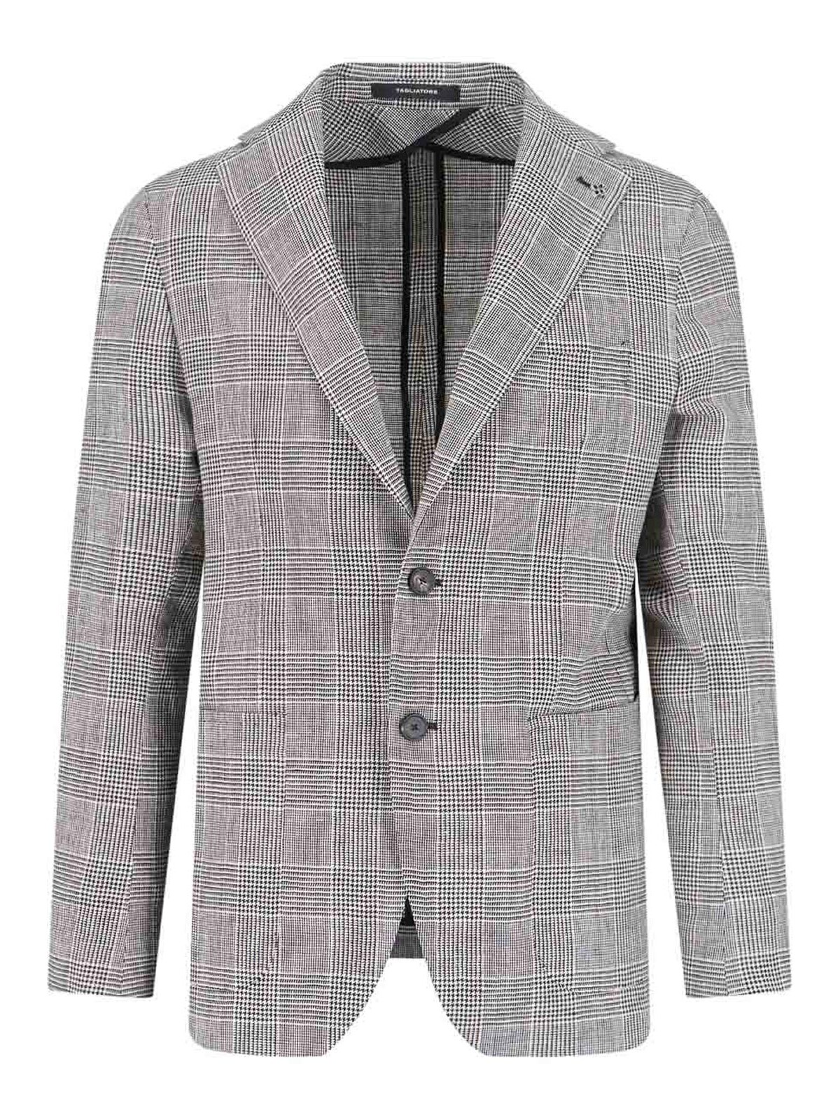 Single-breasted Blazer In Virgin Wool And Linen Blend