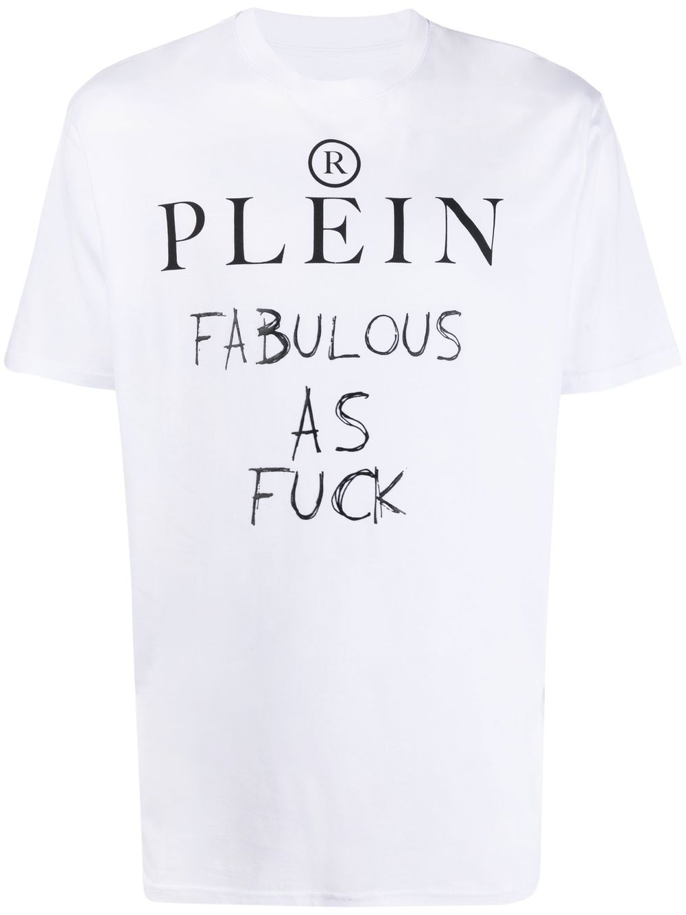 Slogan print T-shirt - Black