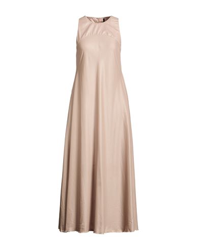 Woman Maxi dress Sand Size 6 Polyester