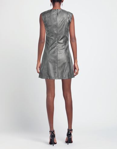 Woman Mini dress Lead Size 8 Viscose, Polyurethane resin