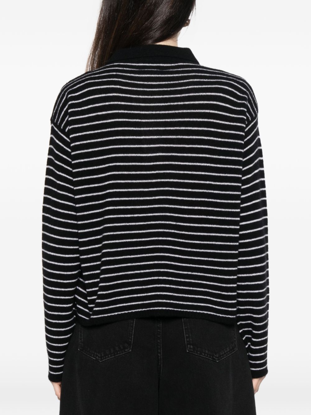 Gestreiftes Poloshirt aus Kaschmir von Beyou