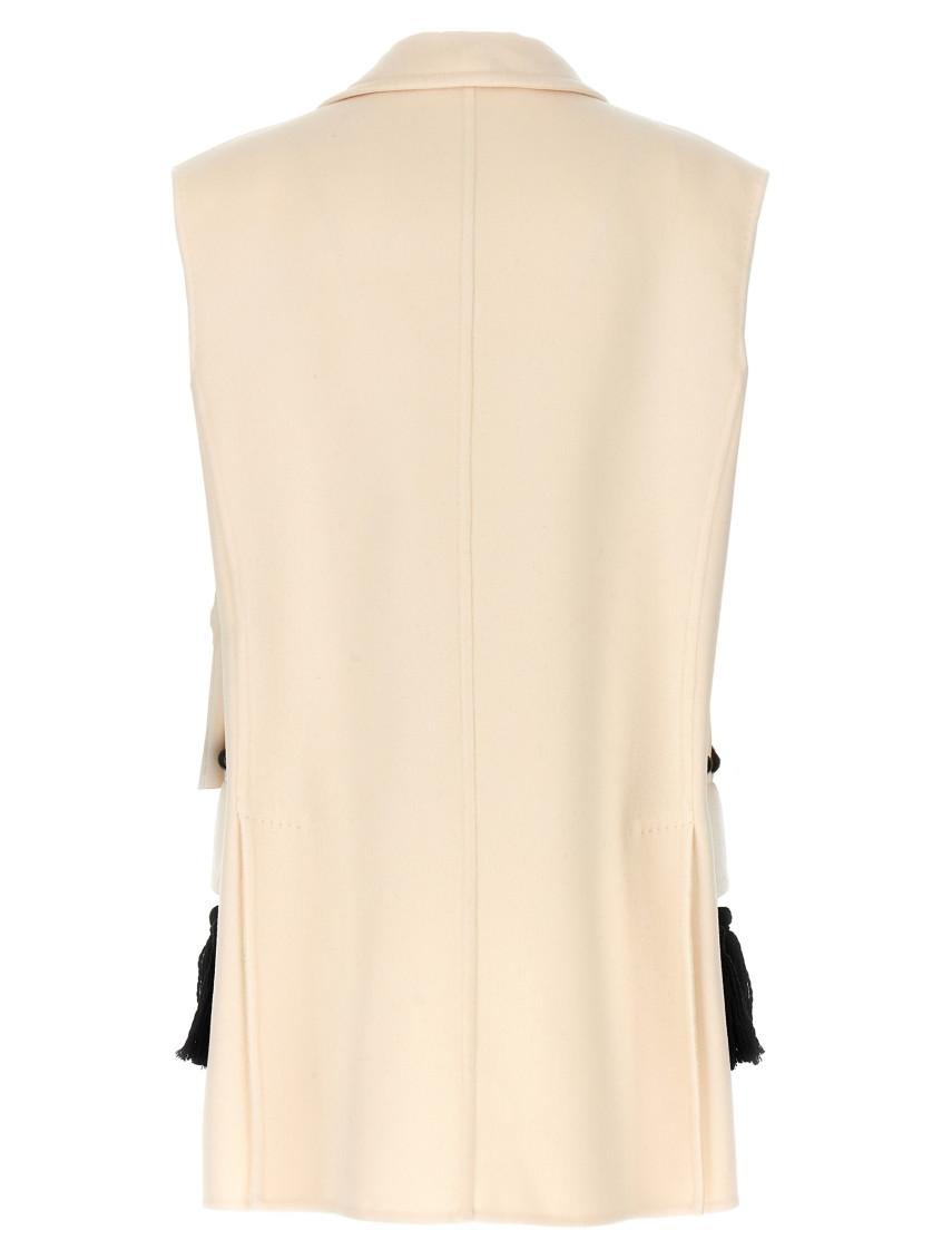 V-neck Sleeveless Coat