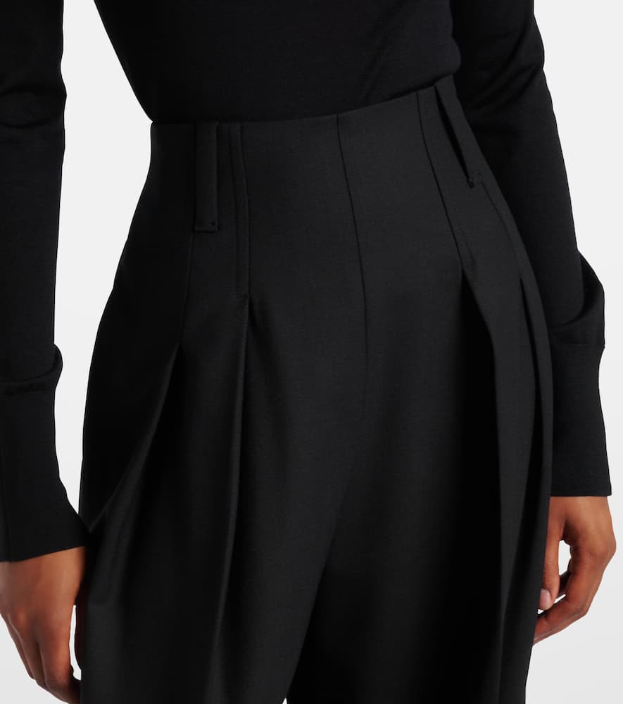 High-rise wide-leg pants