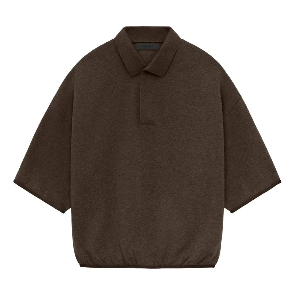 3/4 Sleeve Polo Shirt 'Heather Wood'